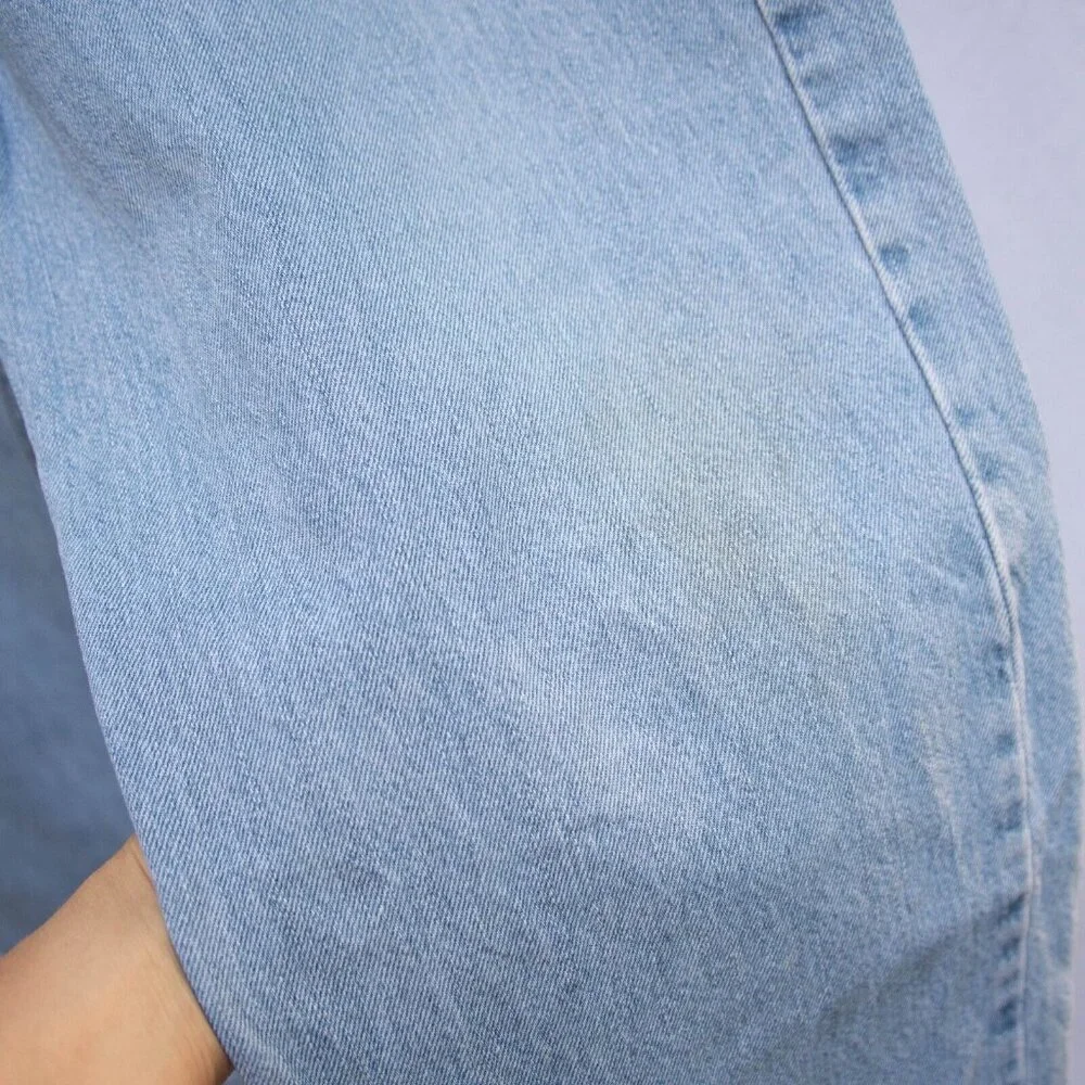 Levis Jeans Mens 40x30 Blue 550 Relaxed‎ Straight American Light Wash Denim